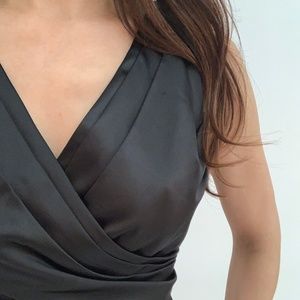 Express Size 0 Silky Cocktail Dress with Rouching